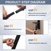 Door Security Bar, 1.25Inch Diameter Heavy Duty Security Bar with