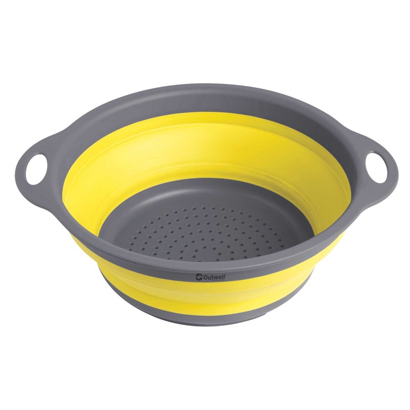 Outwell Unisex's Collaps Colander-Yellow, 9 X 24 cm