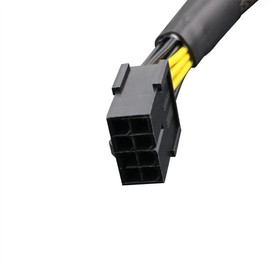 Ruiwaer 8 Pin Female to Dual 8(4+4) Pin Male EPS 12V CPU 8 Pin Splitter ATX CPU for Motherboard Power Adapter Cable Sleeved EPS Y-Splitter