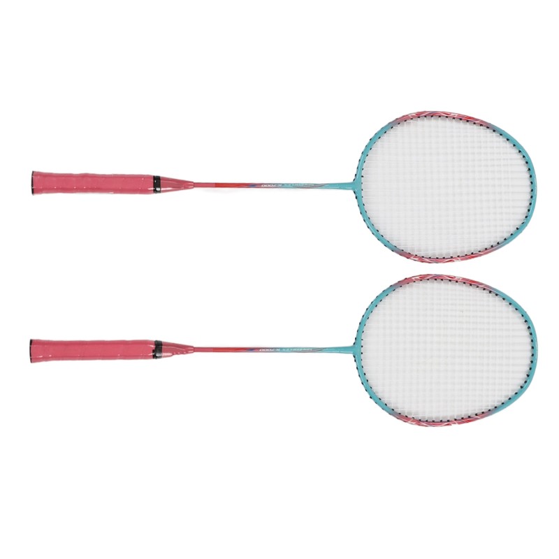 Badminton Racket Lightweight Portable Iron Alloy Frame Double Badminton Racquets