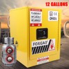 Gdrasuya10 Flammable Liquids Storage Cabinet, 12Gallon Hazardous Leakproof Bins Safety