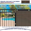 Windscreen4less Heavy Duty Privacy Screen Fence 98% Blockage Solid Brown