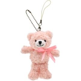KANARU L5870832 Koopy Bear Lanyard Key Chain, Salmon Pink