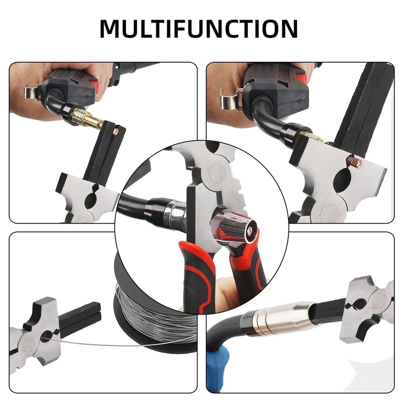 VASTOOLS Welding Accessories,5pc,Chipping Hammer 10.5", Leather Welding Gloves 13.5",6-in-1 Welpers