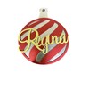 Esfera personalizada tipo esfera caramelo para árbol de navidad (Rojo