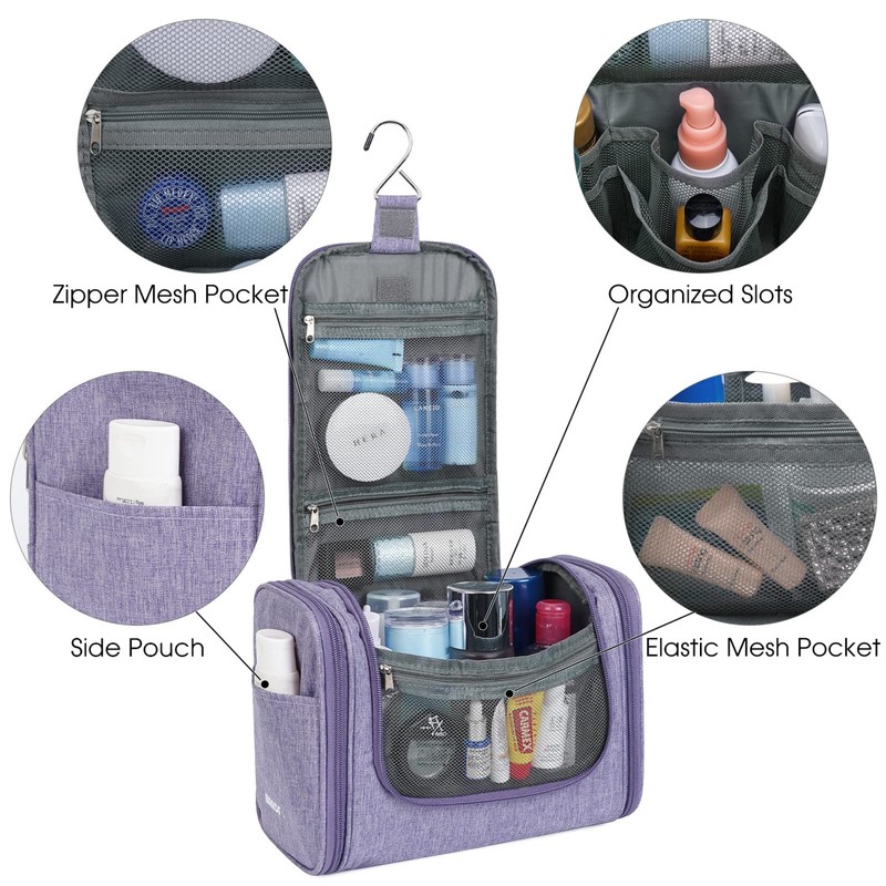Large Hanging Toiletry Wash Bag Travel Makeup Cosmetic Organizer for