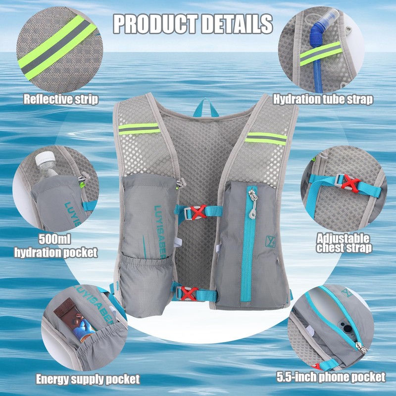 Hydration Bladder With Hydration Backpack, 2l Leak Proof Water Bladder