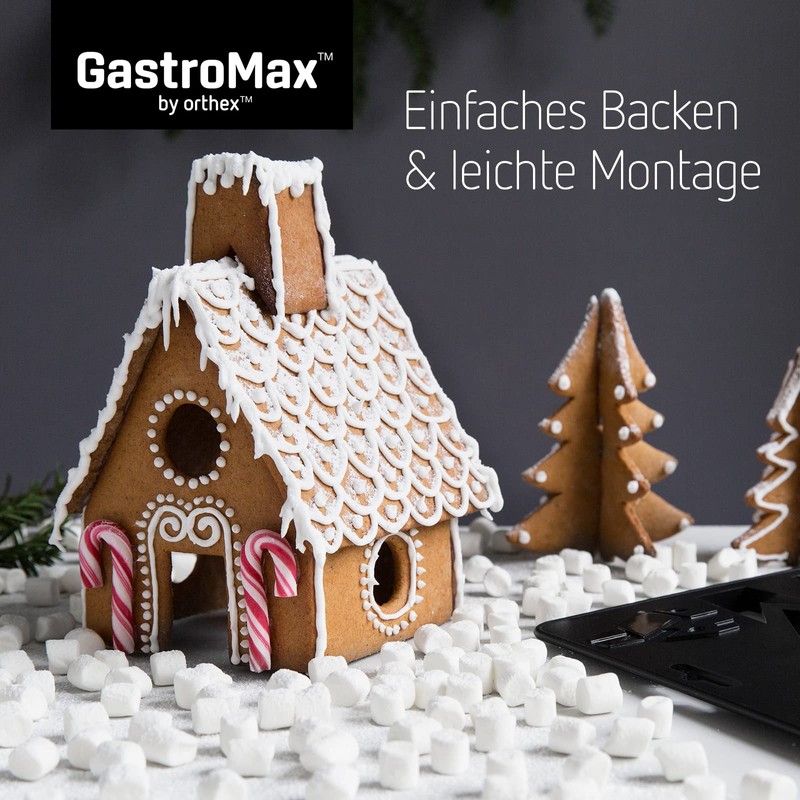 Gastromax Lebkuchen-Haus Ausstecher, Schwarz