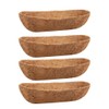 IMCCZONY 4 Pack 24 Inch Trough Coconut Liners, Natural Coconut