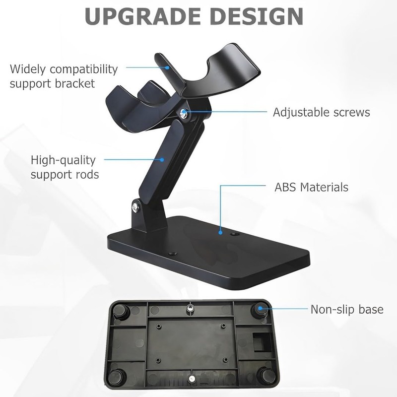YurMemo Universal Scanner Holder,Adjustable Barcode Scanner Stand,No Assembly Barcode Reader