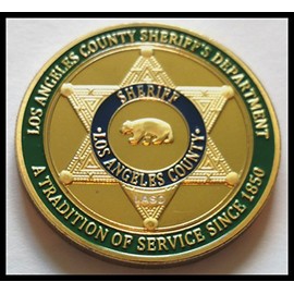 Los Angeles County Sheriff Police Honorable Law Enforcement Challenge Coin Award
