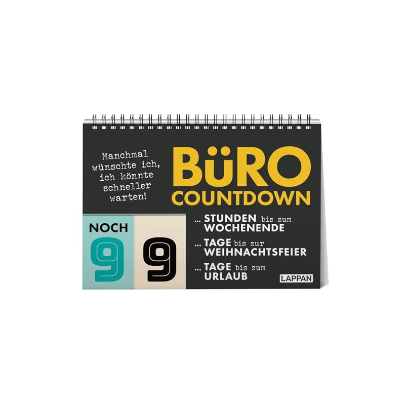 Countdown-Kalender für's Büro: Tischaufsteller mit Countdown-Funktion für's Büro