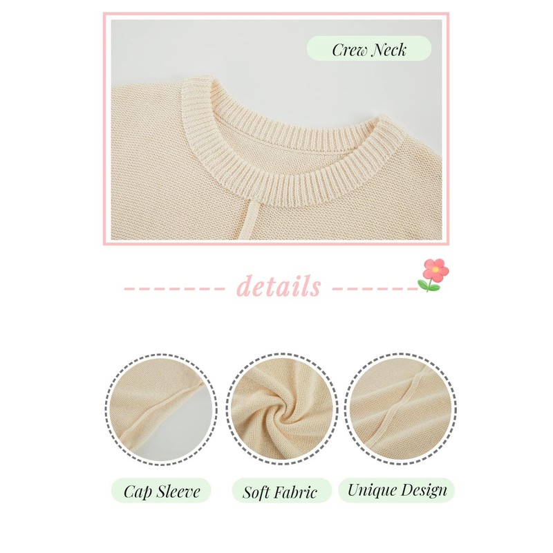Saodimallsu - playera de verano para mujer, cuello redondo, ajuste