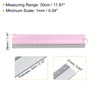 sourcing map 2pcs Folding Straight Ruler 30cm Metric Aluminum Alloy