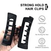 4.2'' Matte Black Hair Claw Clips - for Women and