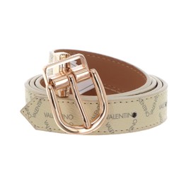 Valentino Liuto Logo Belt W110 Ecru/Multi/Oro - Can be Shortened, Ecru / Multi / Oro
