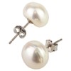 Tisoro LaTisoro 925 Solid Sterling Silver Freshwater Pearl Ball Stud