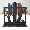 2pcs Metal Bookend Desktop Bookshelf Storage Book Documents Divider Craft
