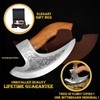 Mythrojan Viking Pizza Axe Handmade Stainless Steel Cutting Tool Damascus
