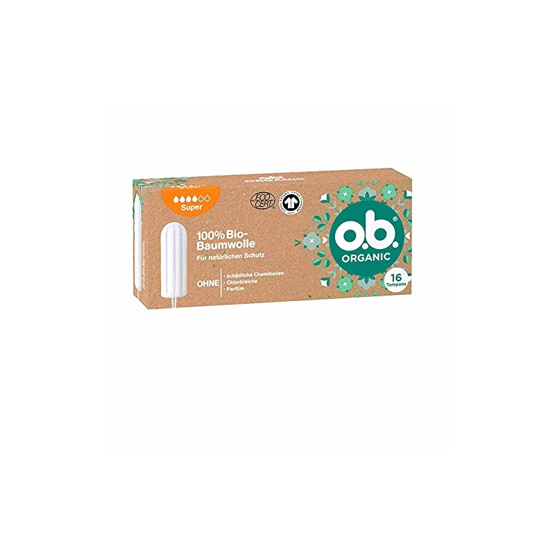OB Tampon Organic Bio Super (Pack of 16) + usy