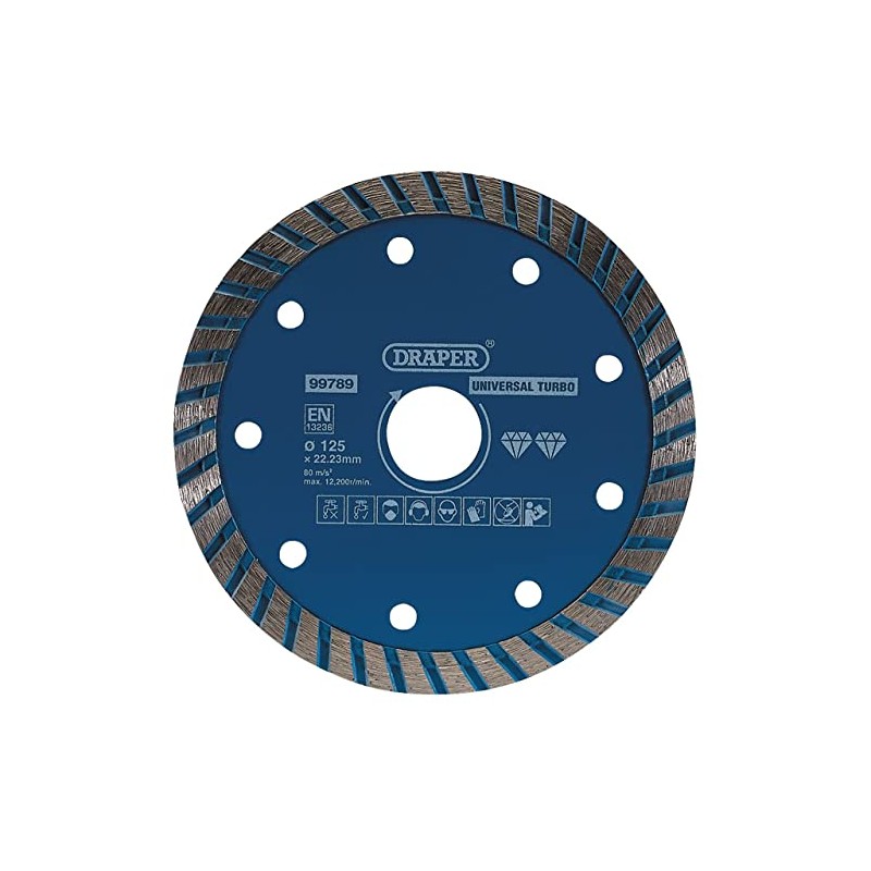 Draper 99789 Turbo Diamond Blade (125mm)