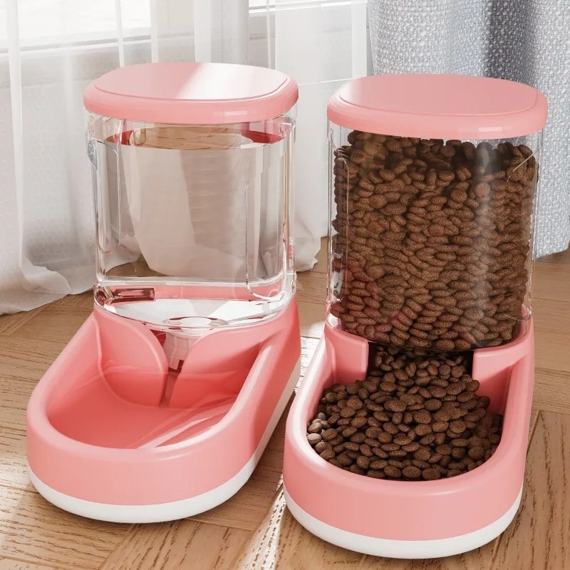 3.8L Pet Feeder & Water Dispenser – Automatic Food and