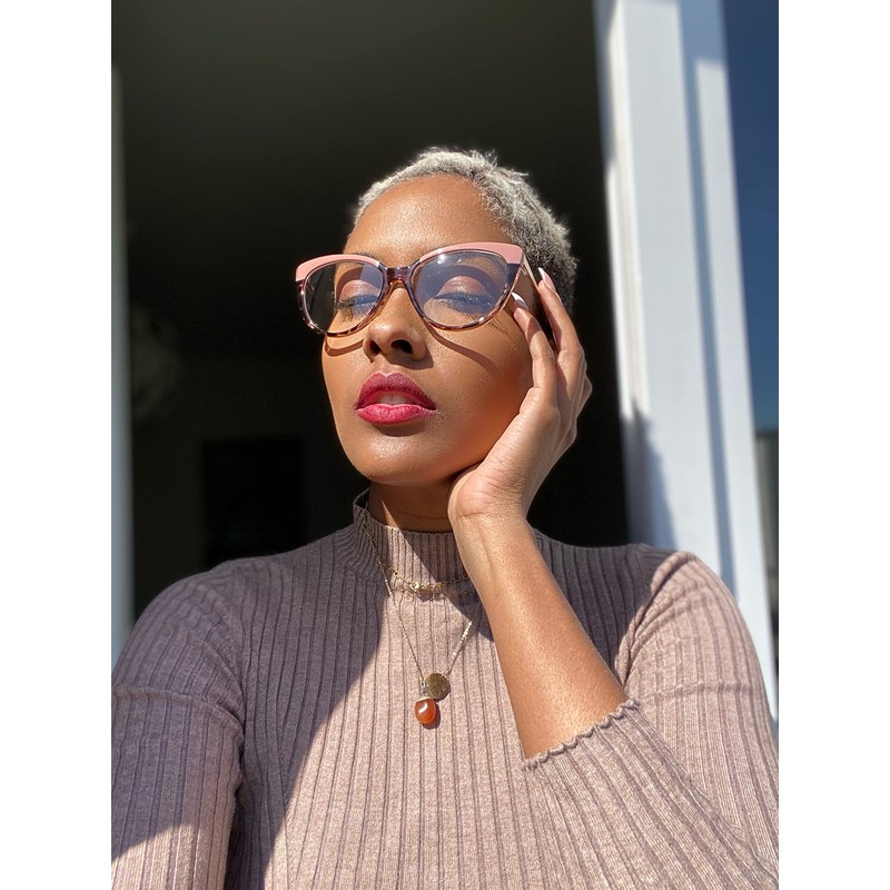 VOOGLAM Cat Eye Reading Glasses For Women Anti Blue Light