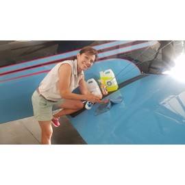 Plane Perfect Wing Wipe Quick Detail Spray Sealant - 1 Gallon, Ultimate UV Protection Hydrophobic Plane & Car Wax Spray, Aviation Grade Quick Detailer Spray for Airplane, Car, RV, Motorcycle & Boat