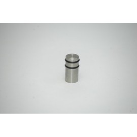 Knob Furniture Knob Brushed Stainless Steel with Rubber Rings Diameter 25 mm