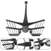 Butterfly Whisk for TM5 TM6 TM31 Thermo Mixer Black Butterfly