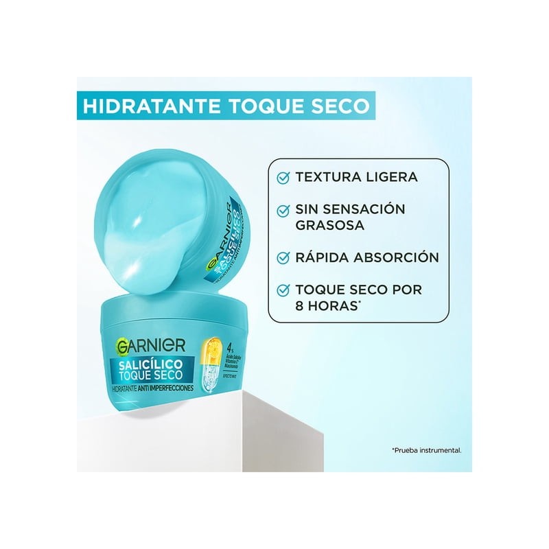 Hidratante Garnier Toque Seco Anti-imperfecciones con Acido Salicílico 85g