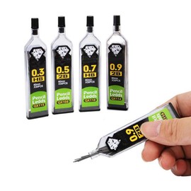 TOOLSTAR 150pcs Mechanical Pencil Lead 0.9 2H Replacement Leads Shatterproof for Automatic Mechanical Pencils
