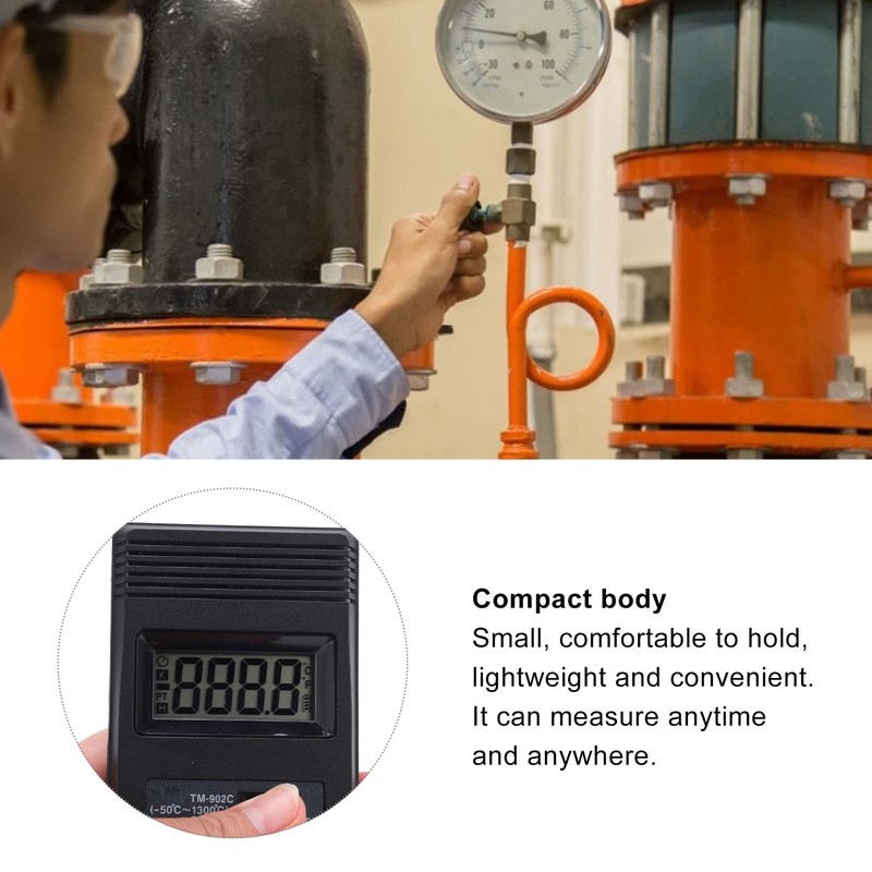 K-Type Thermometer, Digital Thermocouple Thermometer K- Type Temperature Meter -50