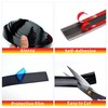 Width:1/2 inch (12mm) Self Adhesive Auto Trim Molding Strip Scratch-Proof