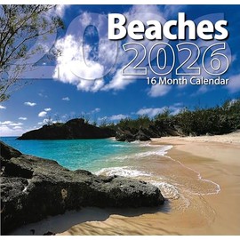 2026 Beaches Full Size Wall Calendar for Planning, Scheduling, and Organizing