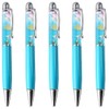 Gullor 5 Pieces Retractable Ballpoint Pens, Bling Dynamic Floating Liquid