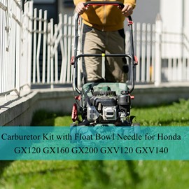 Atunee Carburetor Kit with Float Bowl Needle for Honda GX120 GX160 GX200 GXV120 GXV140 GXV160 Engine Replace 16010-ZE1-812 with Gasket Seal Pin