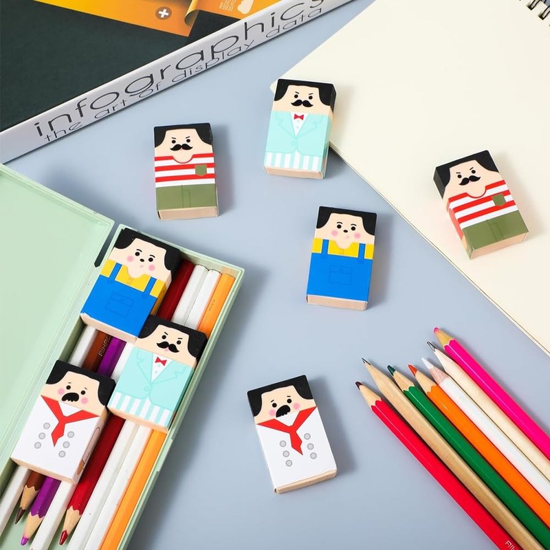 Eraser, Elementary School Stationery, Stationery, Cute, Funny Stationery, Funny Stationery,