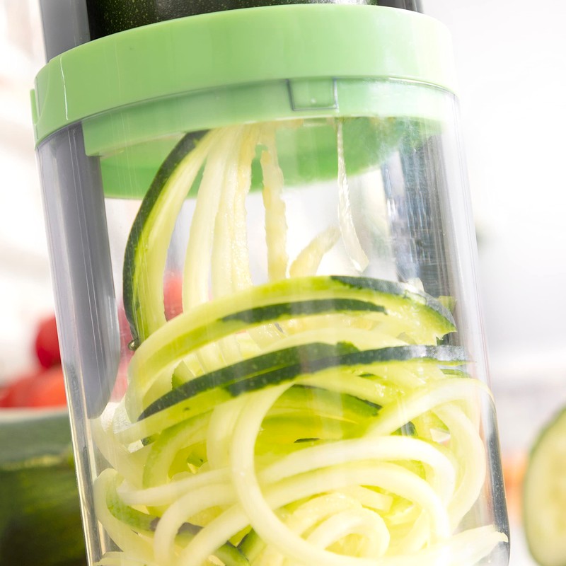 InnovaGoods - 3-in-1 Vegetable Spiral Slicer and Grater, Manual, with