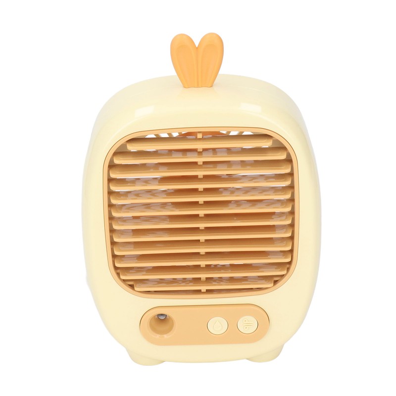 Small Desk Fan 3 Speed Mode Humidifier Function USB Charge