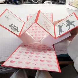 Pop Up Card Metal Die Cuts Dies Stencil, Pop Up Card Cutting Dies Cut Stencils DIY Scrapbooking Cards Photo Album Craft Decorative Embossing Paper Dies for Album Card Scrapbooking Making