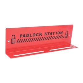 Rosvola Lockout Tagout Station, Steel Lockout Tagout Locks Station, Multifunctional Use for Industrial and Management Settings, Red