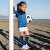 Marjoramy 2 Pairs Kids Football Socks with Shin Guards 4-12