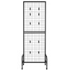 1.9 X 5.4 ft Black Carbon Steel Wire Grid Wall