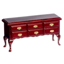 Maison de poupée Miniature-Furniture Buffet Huntboard bois acajou