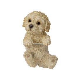 Uvia Border Poodle 3.1 x 2.9 x 5.5 inches (7.9 x 7.4 x 14 cm) Doll Figurine Figurine Animal Garden Decoration Dog Dog H16415