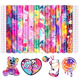 HTVSTD Summer Plaid HTV Heat Transfer Vinyl 16pcs10*12in Iron on Vinyl