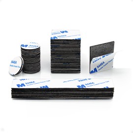 AIHPULUY Double Sided Mounting Tape,70 PCS Pre-Cut Foam Tape,Include Squares Strips Dots,Strong Sticky Pad,Adhesive Tape Heavy Duty for Wall Hanging Stick Photos Acoustic Panel Poster(Black)