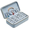 COWFEX Velvet Multiple Ring Box Jewelry Organizer Display Tray with