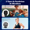 Lostrain Micrófono Lavalier Inalámbrico para iPhone, Mini Microfono para Celular